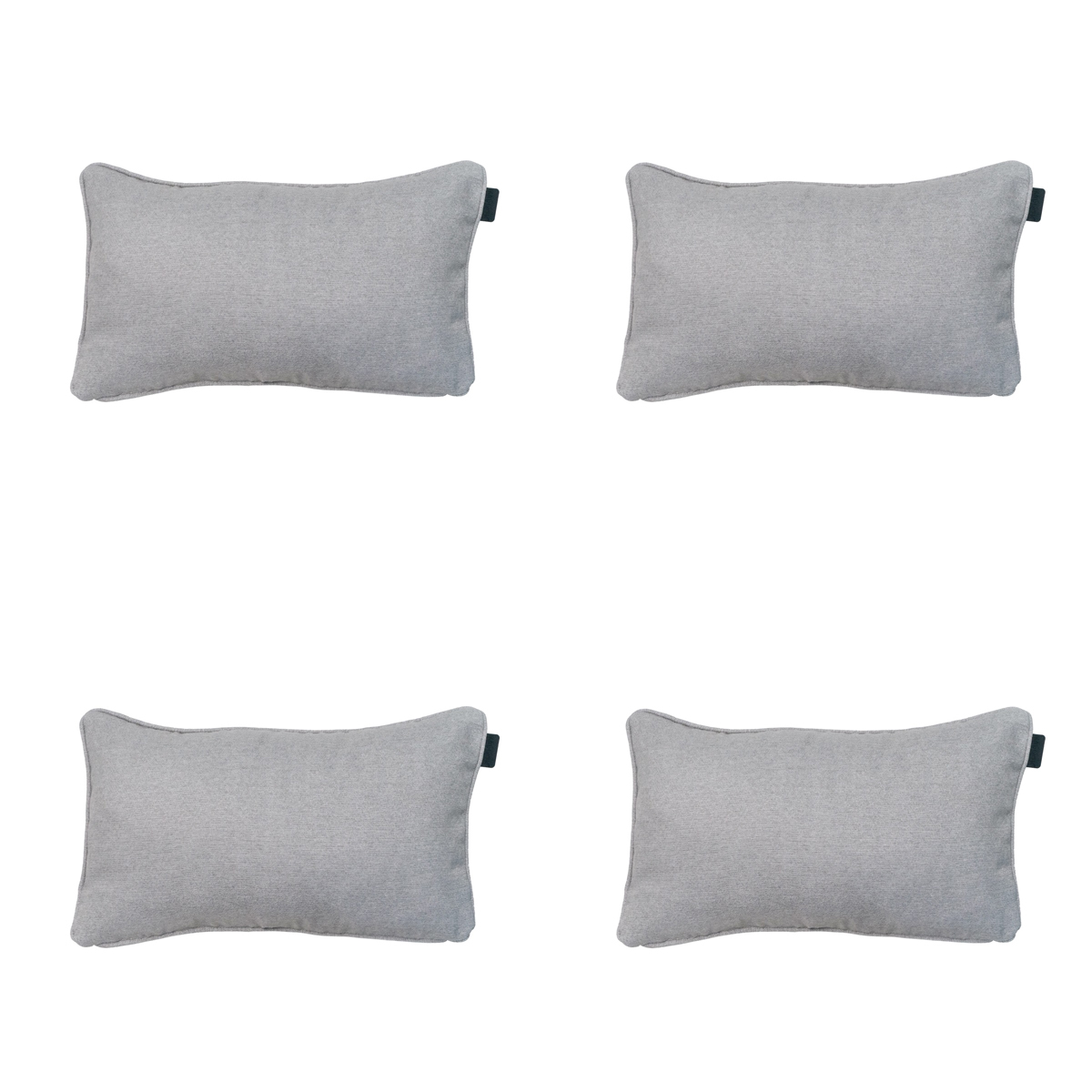 Madison -  Sierkussen Napels grey - Ca. 30x50 cm - Set van 4