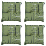 Madison -  Zitkussen Joah sage - Ca. 50x50 cm - Set van 4