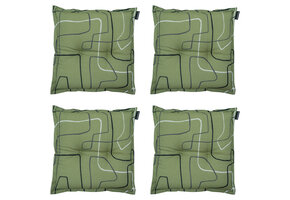 Madison -  Zitkussen Joah sage - Ca. 50x50 cm - Set van 4