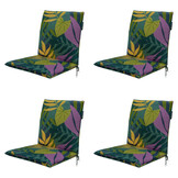 Madison -  Stapelstoelkussen Iven green - Ca. 97x49 cm - Set van 4