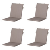 Madison -  Stapelstoelkussen Panama taupe - Ca. 97x49 cm - Set van 4