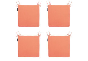 Madison -  Zitkussen Panama flame orange - Ca. 40x40 cm - Set van 4