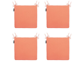 Madison -  Zitkussen Panama flame orange - Ca. 40x40 cm - Set van 4