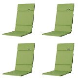 Madison -  Tuinkussen Fiber Deluxe Rib lime - Ca. 125x50 cm - Set van 4
