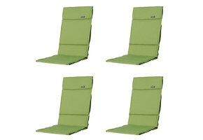 Madison -  Tuinkussen Fiber Deluxe Rib lime - Ca. 125x50 cm - Set van 4