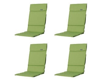 Madison -  Tuinkussen Fiber Deluxe Rib lime - Ca. 125x50 cm - Set van 4