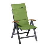 Madison -  Tuinkussen Fiber Deluxe Rib lime - Ca. 125x50 cm - Set van 4