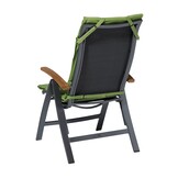 Madison -  Tuinkussen Fiber Deluxe Rib lime - Ca. 125x50 cm - Set van 4