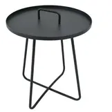 ZOMER-Sens-Line - Jennifer sidetable anthracite Ø50cm - Antraciet