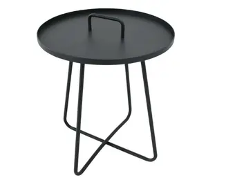 ZOMER-Sens-Line - Jennifer sidetable anthracite Ø50cm - Antraciet