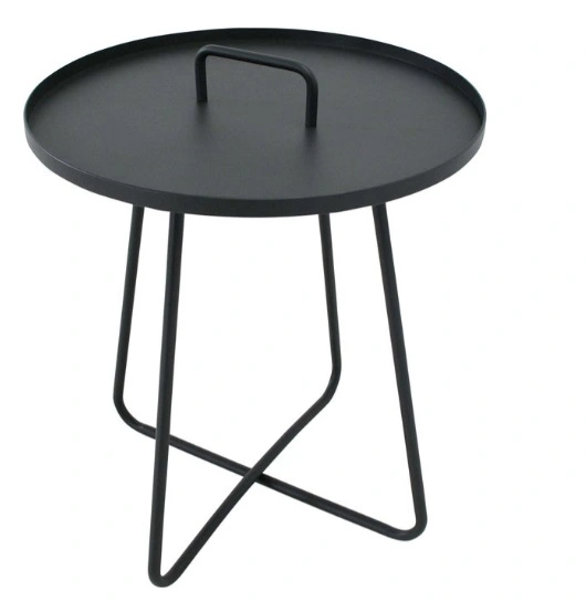 ZOMER-Sens-Line - Jennifer sidetable anthracite Ø50cm - Antraciet