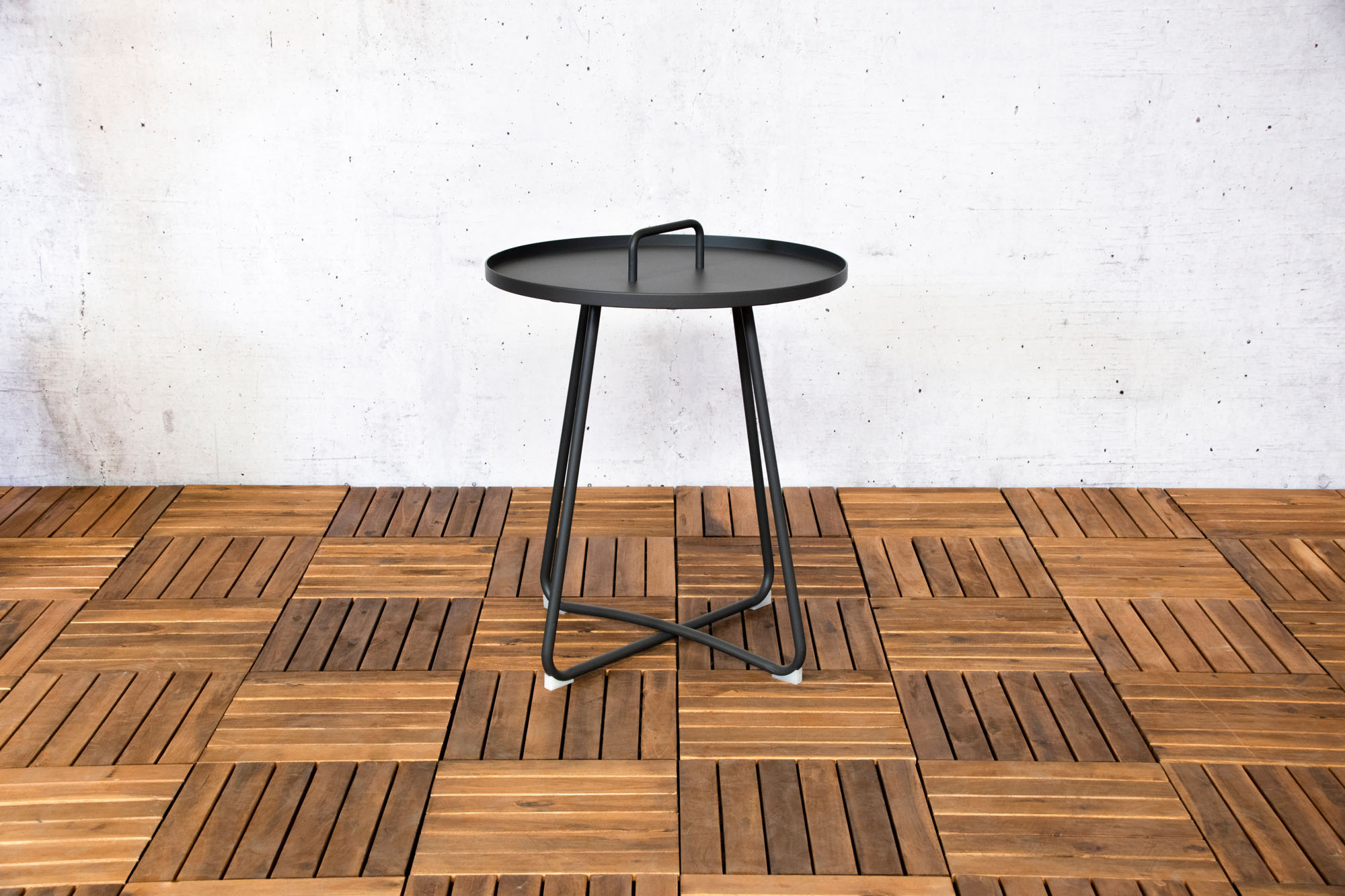 ZOMER-Sens-Line - Jennifer sidetable anthracite Ø50cm - Antraciet