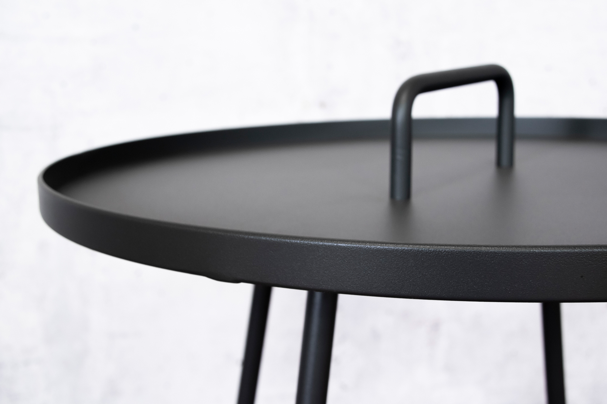 ZOMER-Sens-Line - Jennifer sidetable anthracite Ø50cm - Antraciet
