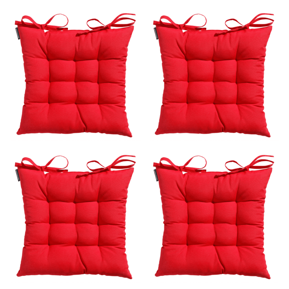 Madison -  Zitkussen Toscane Panama red - Ca. 46x46 cm - Set van 4