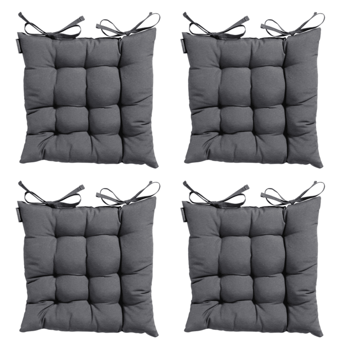 Madison -  Zitkussen Panama grey - Ca. 46x46 cm - Set van 4