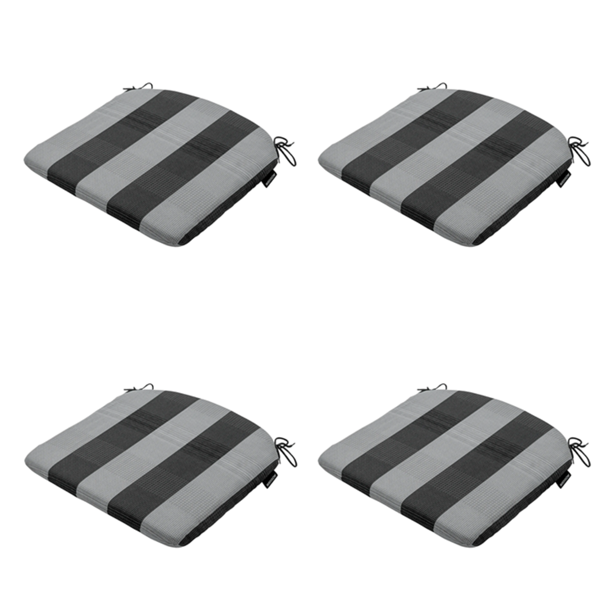 Madison -  Zitkussen Alice grey - Ca. 46x48 cm - Set van 4