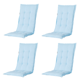 Madison -  Tuinstoelkussen Hoge Rug Panama skyway - Ca. 123x50 cm - Set van 4