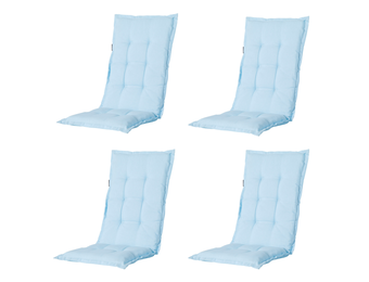 Madison -  Tuinstoelkussen Hoge Rug Panama skyway - Ca. 123x50 cm - Set van 4
