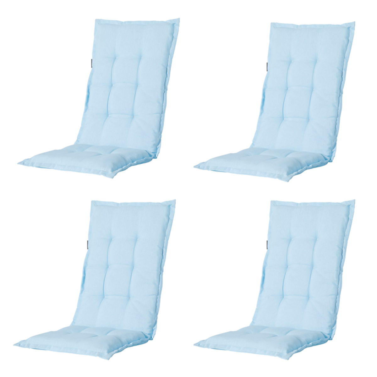 Madison -  Tuinstoelkussen Hoge Rug Panama skyway - Ca. 123x50 cm - Set van 4