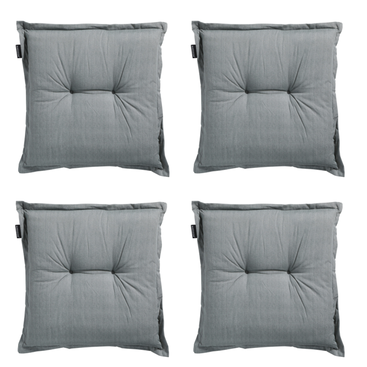 Madison -  Zitkussen Basic grey - Ca. 50x50 cm - Set van 4