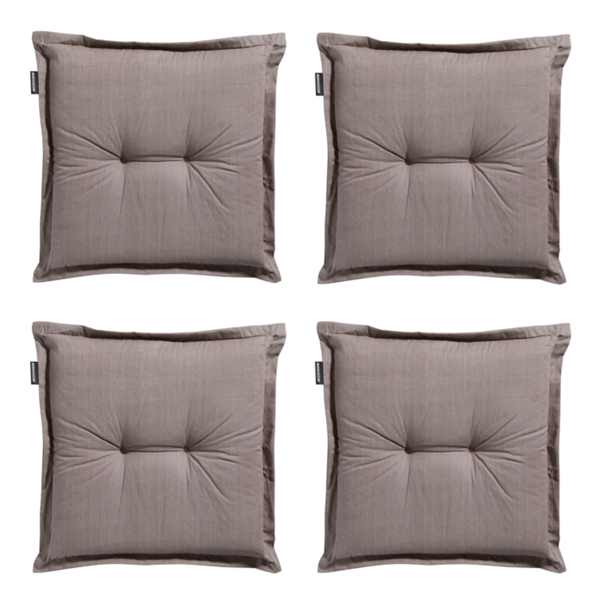 Madison -  Zitkussen Basic taupe - Ca. 50x50 cm - Set van 4