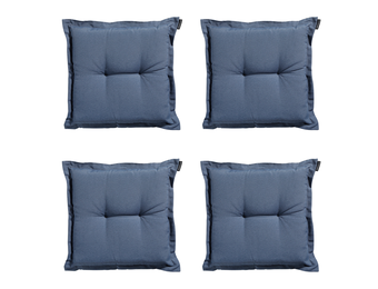 Madison -  Zitkussen Panama safier blue - Ca. 50x50 cm - Set van 4