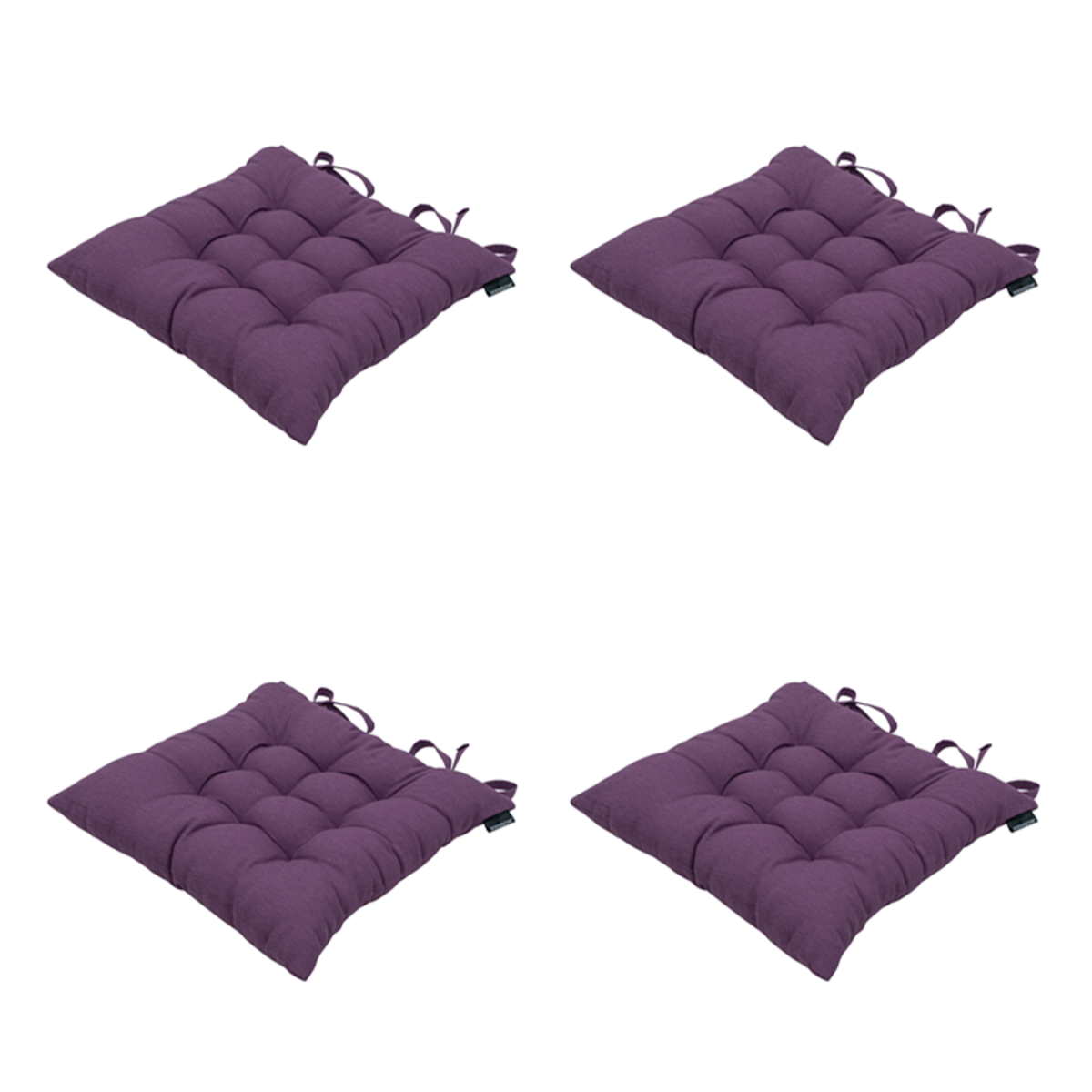 Madison -  Zitkussen Panama purple - Ca. 46x46 cm - Set van 4