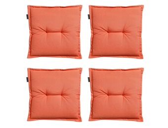 Madison -  Zitkussen Panama flame orange - Ca. 50x50 cm - Set van 4