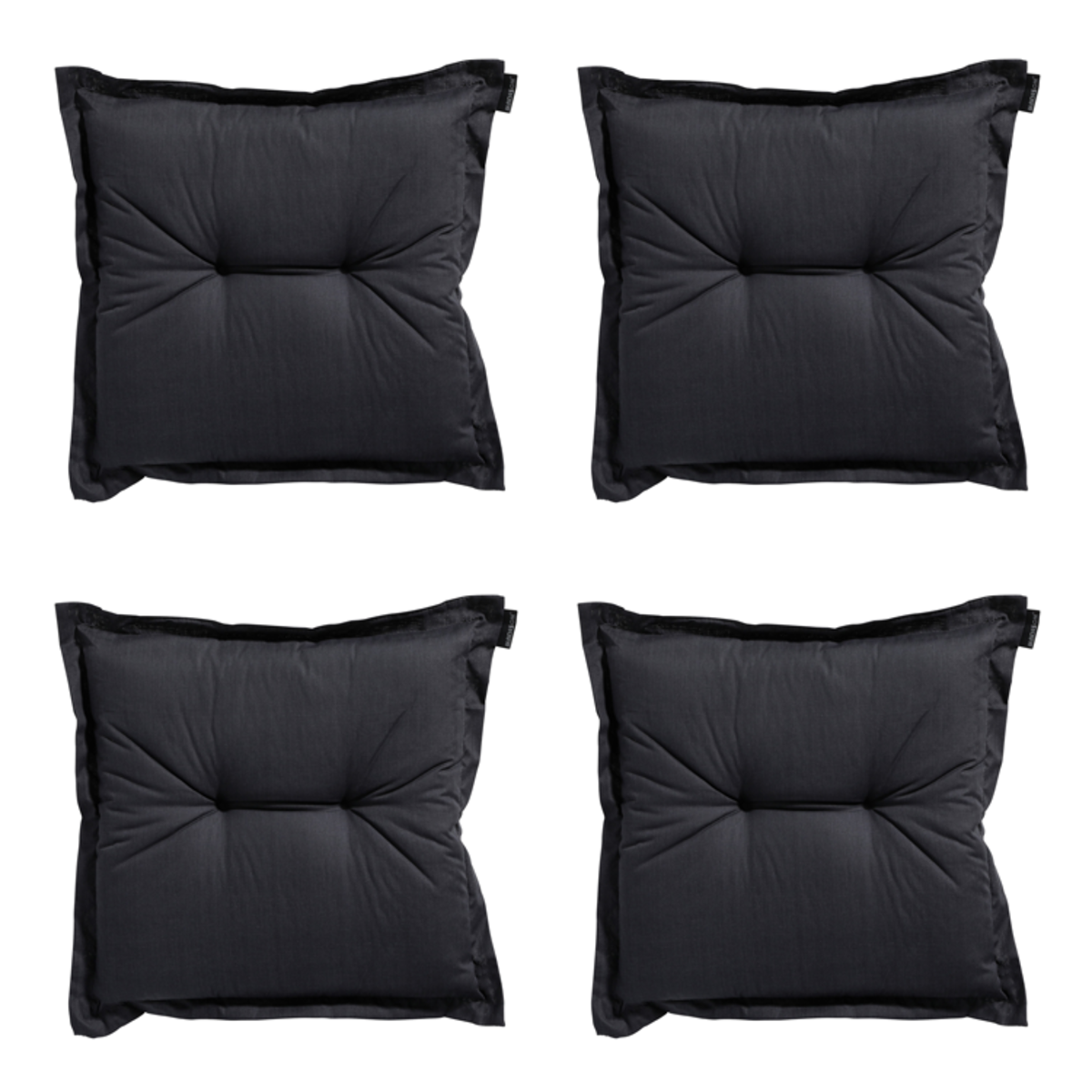 Madison -  Zitkussen Basic black - Ca. 50x50 cm - Set van 4