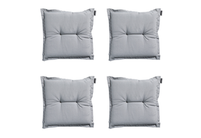 Madison -  Zitkussen Panama light grey - Ca. 50x50 cm - Set van 4