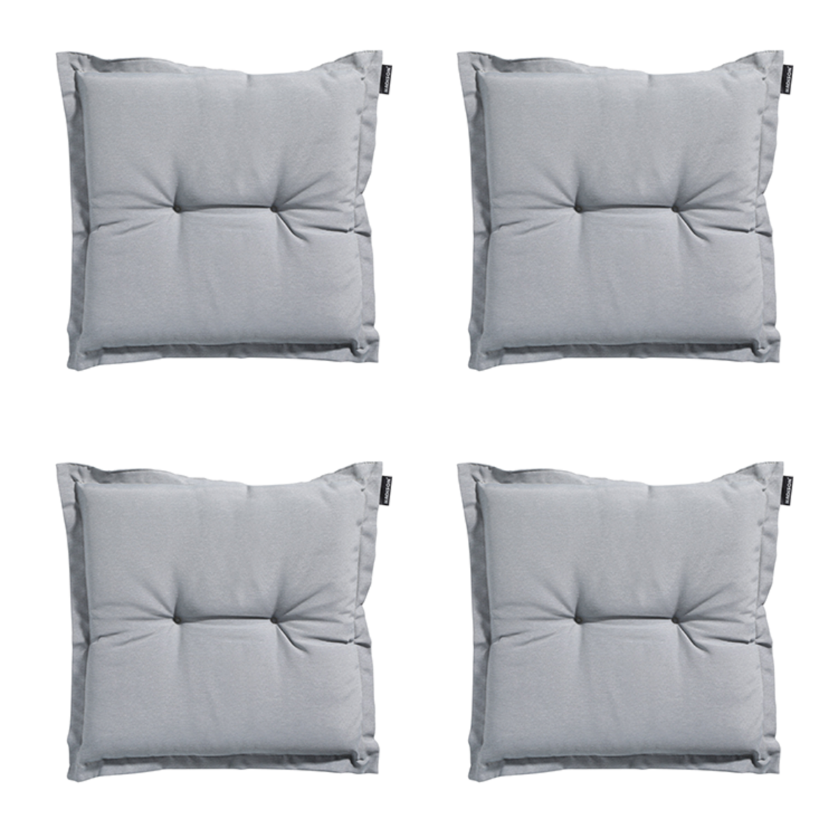 Madison -  Zitkussen Panama light grey - Ca. 50x50 cm - Set van 4