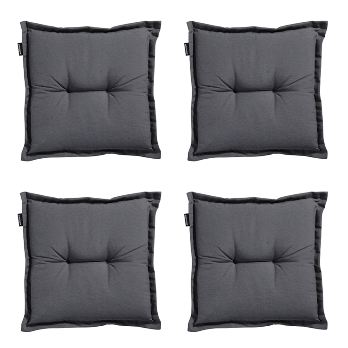 Madison -  Zitkussen Panama grey - Ca. 50x50 cm - Set van 4