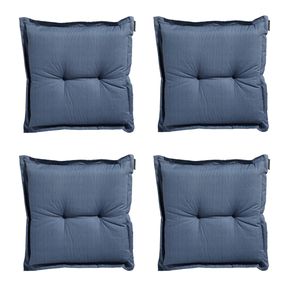 Madison -  Zitkussen Basic kobalt - Ca. 50x50 cm - Set van 4