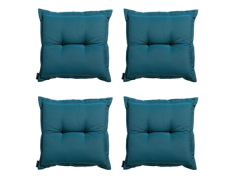 Madison -  Zitkussen Panama sea blue - Ca. 50x50 cm - Set van 4