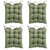 Madison -  Zitkussen Toscane Basic green - Ca. 46x46 cm - Set van 4