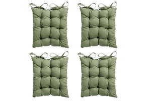 Madison -  Zitkussen Toscane Basic green - Ca. 46x46 cm - Set van 4