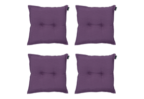 Madison -  Zitkussen Panama purple - Ca. 50x50 cm - Set van 4