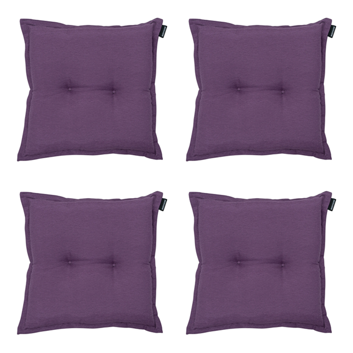 Madison -  Zitkussen Panama purple - Ca. 50x50 cm - Set van 4