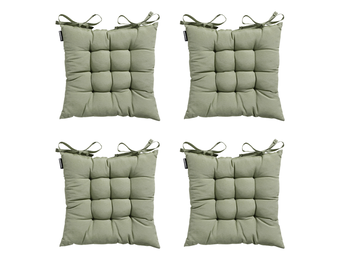 Madison -  Zitkussen Toscane Panama sage - Ca. 46x46 cm - Set van 4