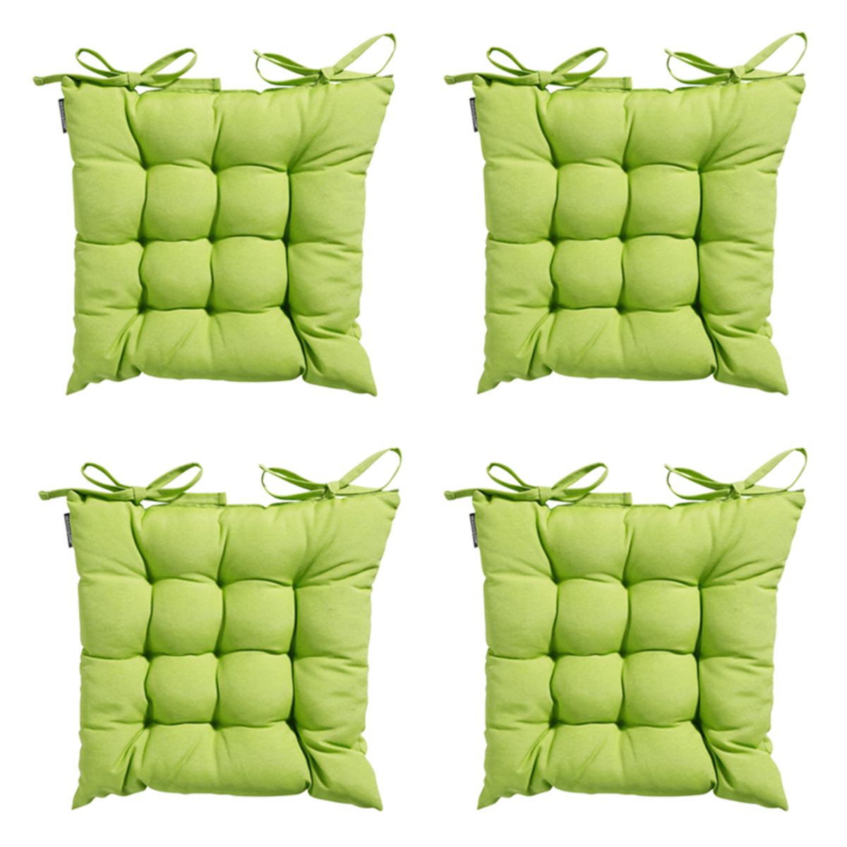 Madison -  Zitkussen Toscane Panama lime - Ca. 46x46 cm - Set van 4