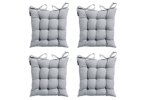 Madison -  Zitkussen Toscane Panama light grey - Ca. 46x46 cm - Set van 4
