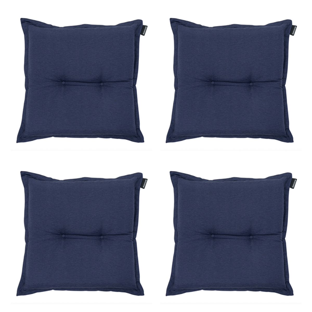 Madison -  Zitkussen Panama indigo - Ca. 50x50 cm - Set van 4