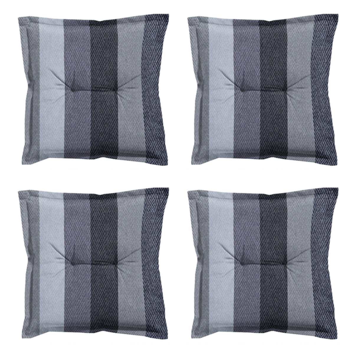 Madison -  Zitkussen Victoria grey - Ca. 50x50 cm - Set van 4