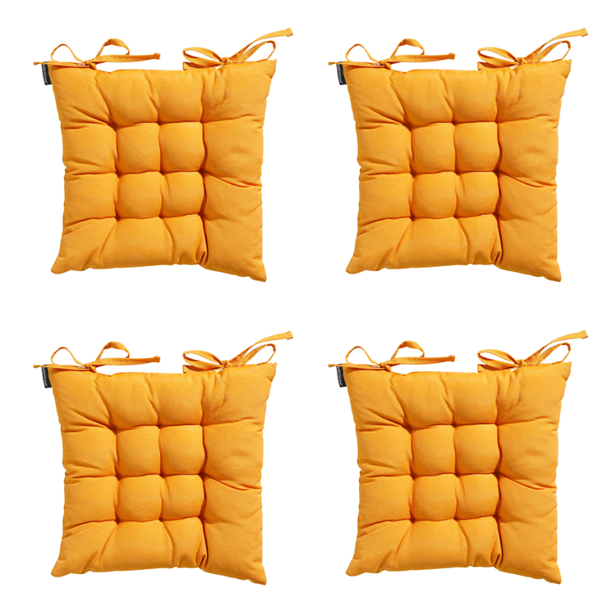 Madison -  Zitkussen Toscane Panama golden glow - Ca. 46x46 cm - Set van 4