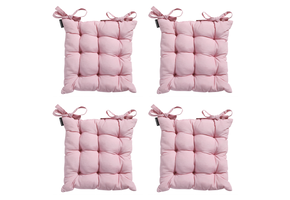Madison -  Zitkussen Toscane Panama soft pink - Ca. 46x46 cm - Set van 4