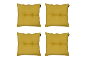 Madison -  Zitkussen Panama mustard - Ca. 50x50 cm - Set van 4