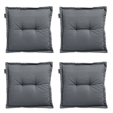 Madison -  Zitkussen Rib grey - Ca. 50x50 cm - Set van 4