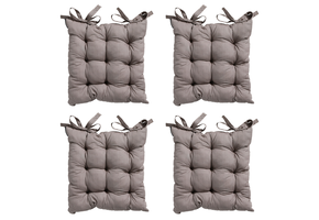 Madison -  Zitkussen Toscane Basic taupe - Ca. 46x46 cm - Set van 4