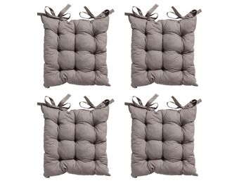 Madison -  Zitkussen Toscane Basic taupe - Ca. 46x46 cm - Set van 4