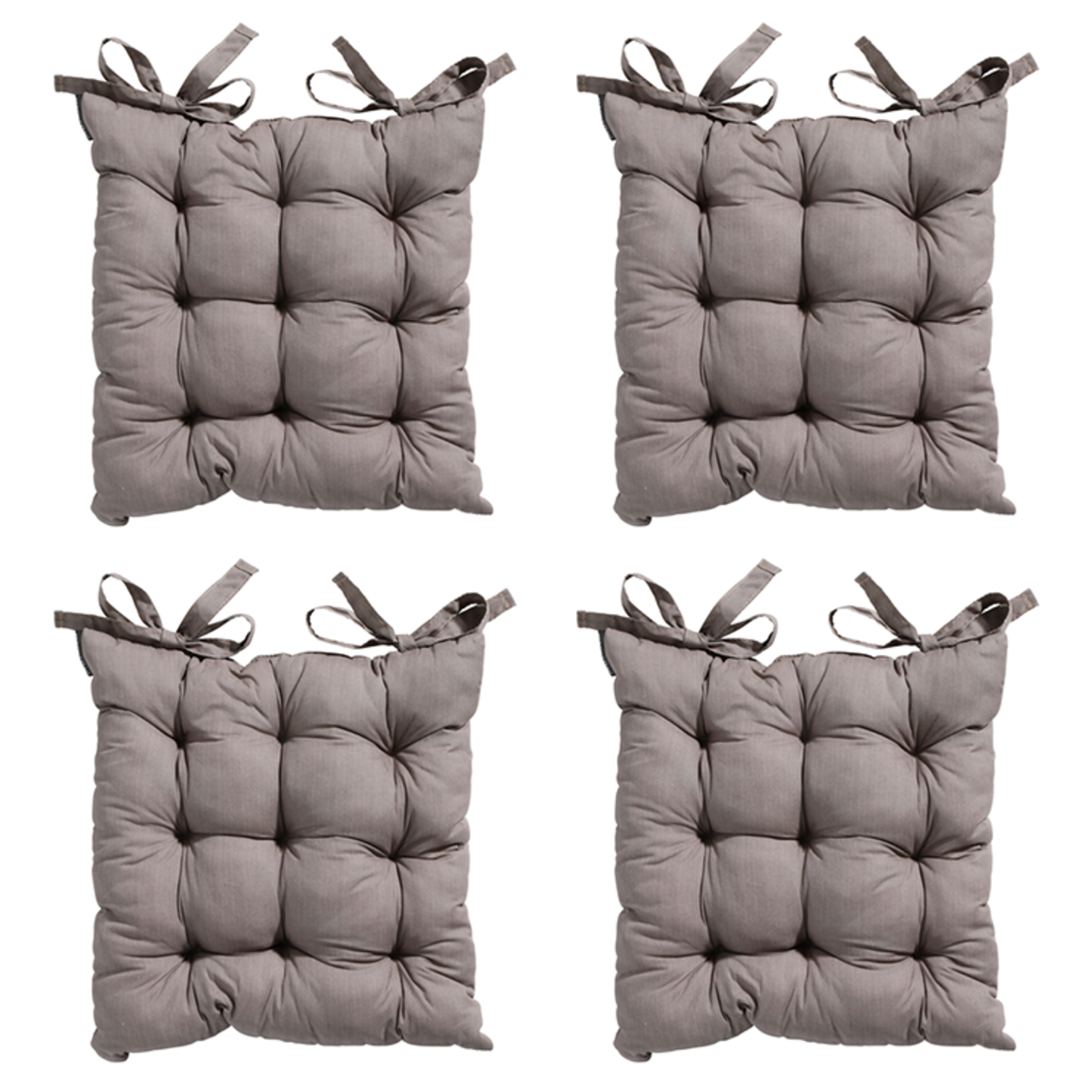 Madison -  Zitkussen Toscane Basic taupe - Ca. 46x46 cm - Set van 4
